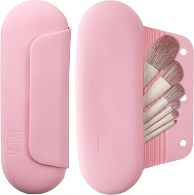 Soporte silicona brochas maquillaje con cierre magnético