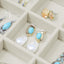 Set 4 organiz. joyas apilables con bandeja terciopelo