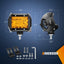 2 Luces LED Ámbar 4" 60W Haz Puntual y Disperso