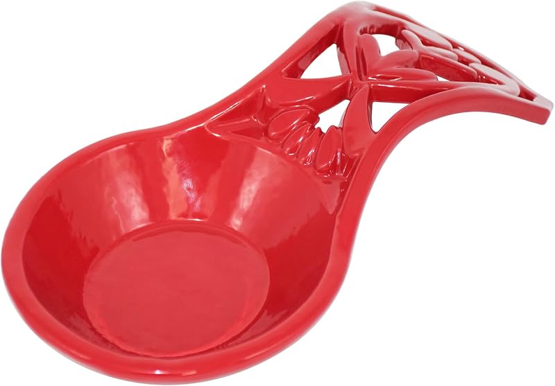 Soporte cuchara hierro fundido cocina resistente calor vintage