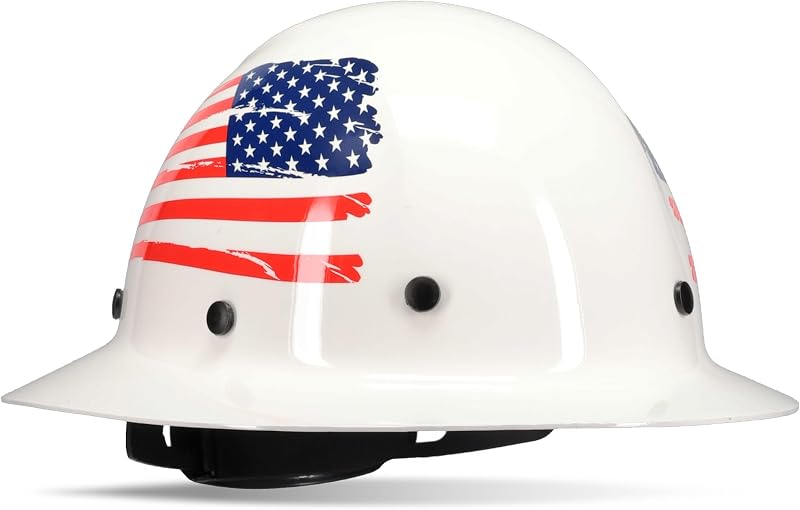 Casco de fibra de vidrio con rueda 8 puntos suspensión ANSI