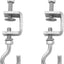 Set 2 abrazaderas C acero inox 1-3/16 pulg y ganchos J