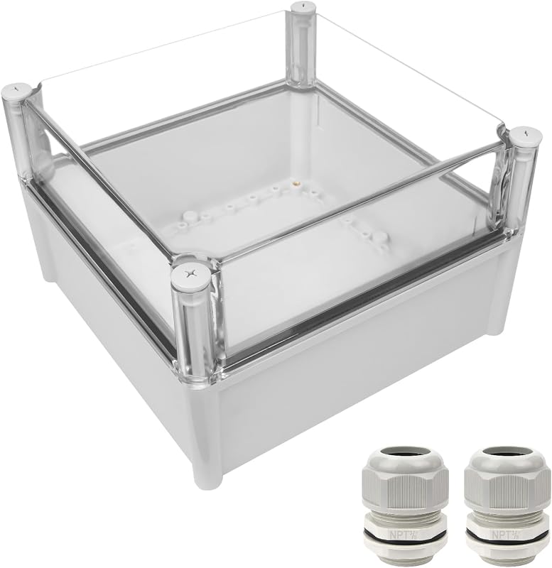 Caja eléctrica IP67 impermeable gris 11x11x7.1"