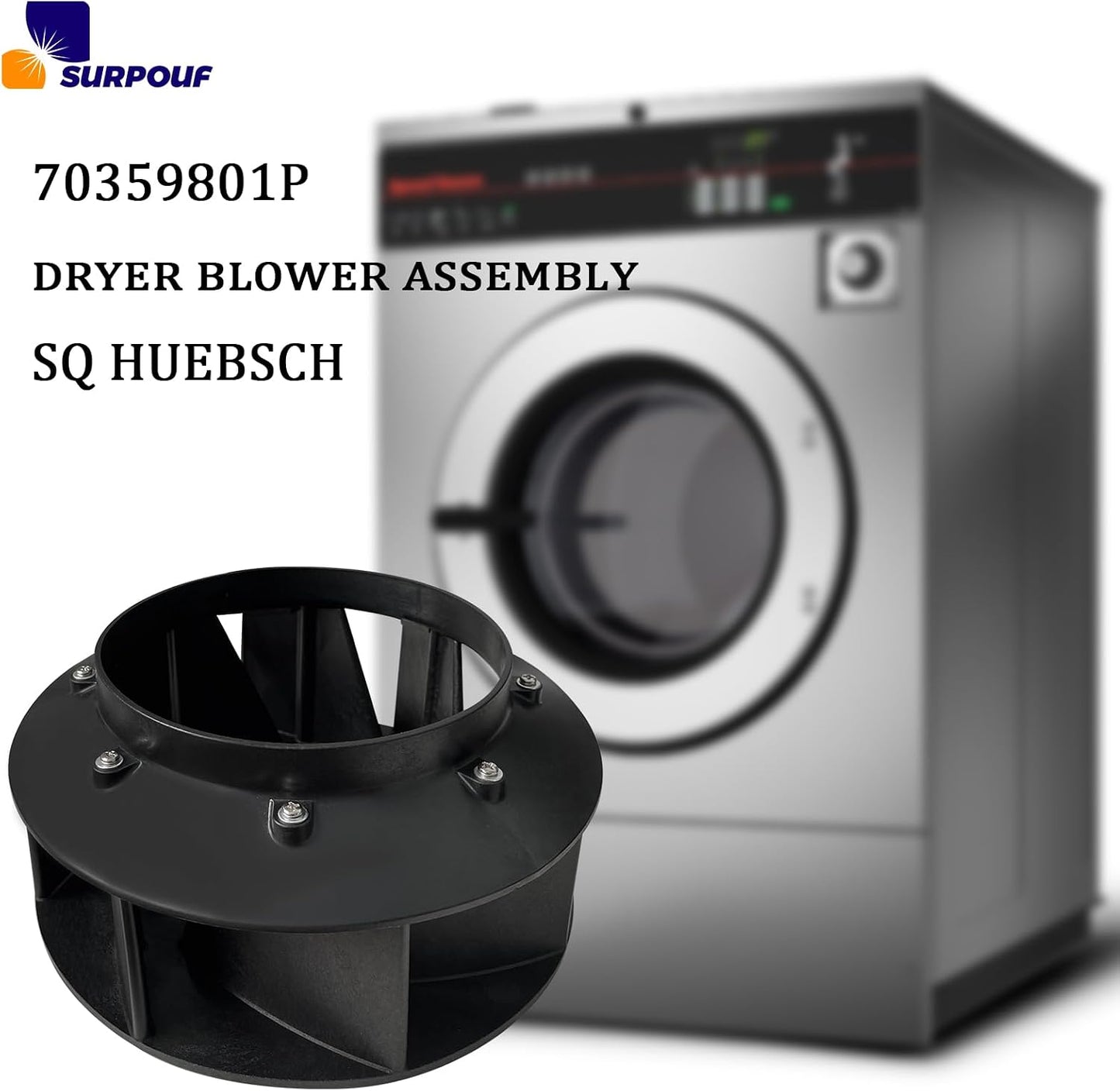 Ventilador 3 Pzas para Huebsch Speed Queen 28pulg
