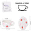 Taza cerámica con platillo irregular diseño único 6oz café té