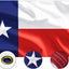 Bandera Texas 3x5ft para exteriores ojales latón duradero