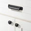 6 Perillas Cajón 3 3/4" Negro Mate Accesorios Cocina
