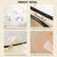 2 bolsas colgantes transparentes con cremallera crema