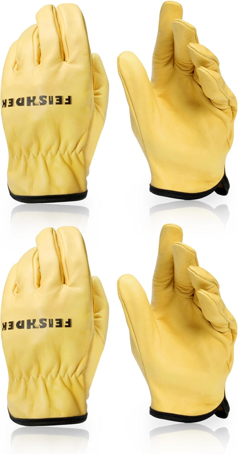 Guantes jardinería niños cuero 2-7 años
