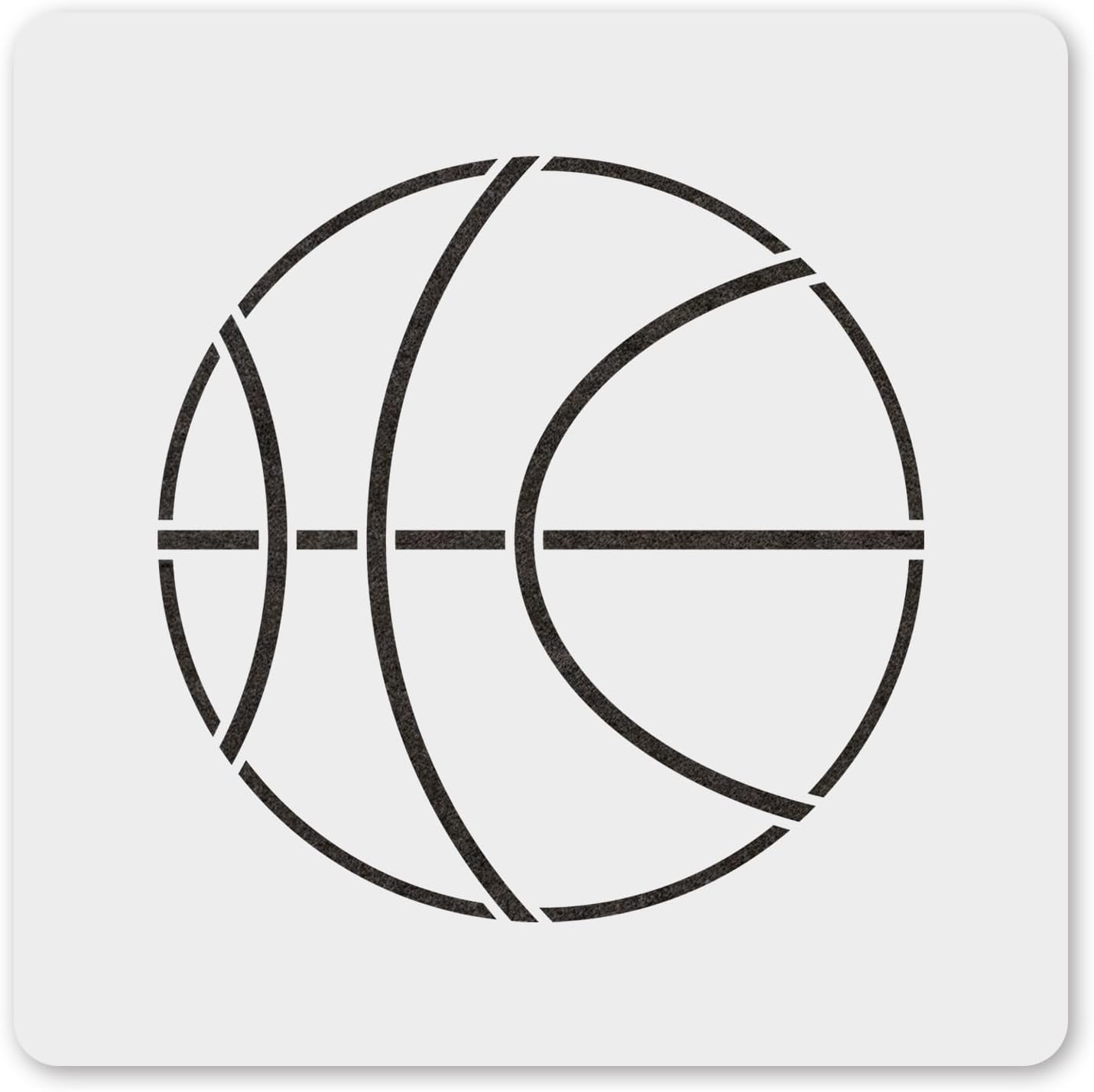 Plantilla baloncesto 6" reutiliz. decoración