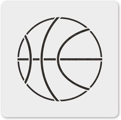 Plantilla baloncesto 6" reutiliz. decoración