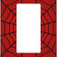 Placa basculante GFCI decorativa roja 1 gang