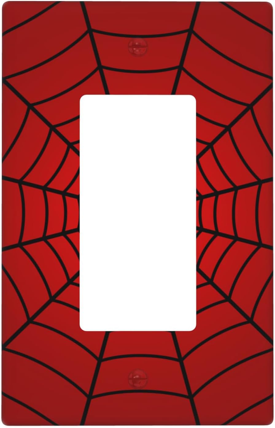 Placa basculante GFCI decorativa roja 1 gang