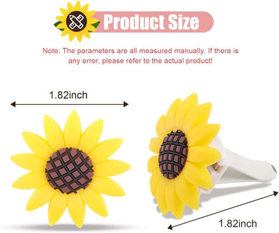 Clip ventilación coche decorativo girasol