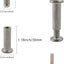 20 Pzas Pernos M6 Acero Inox Con Llave Allen para Cama Bebé