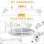 100 Luces LED Navidad 50pulg Blanco Frío Impermeables