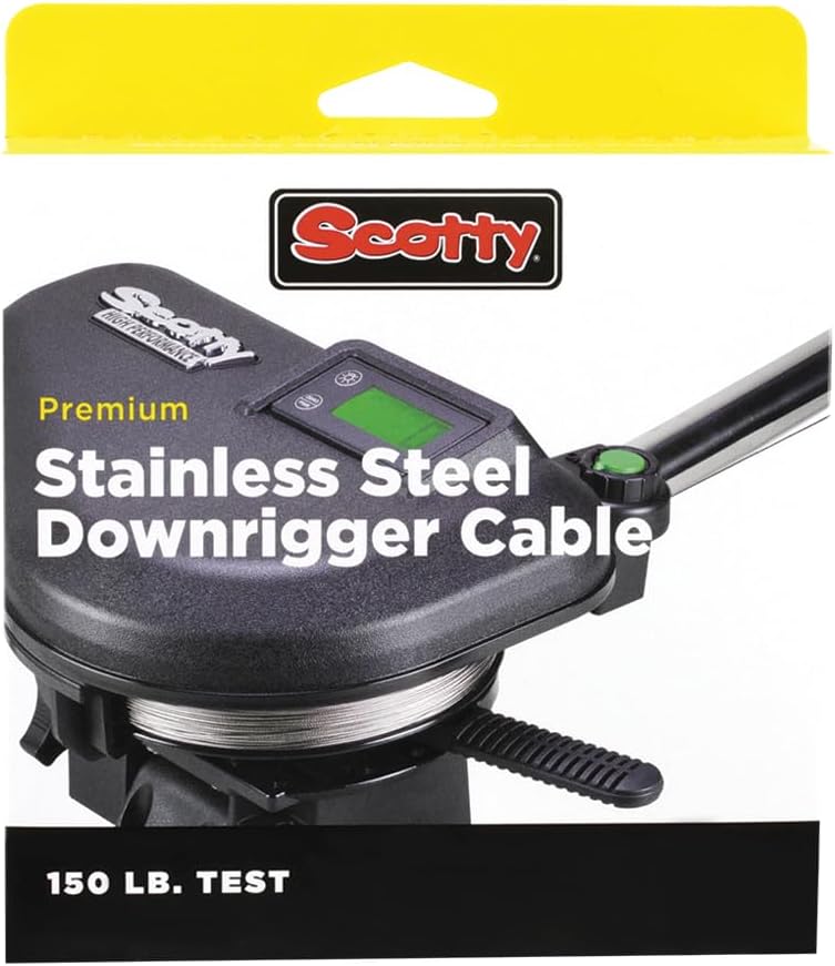 Cable descendente acero inox comp 200ft negro