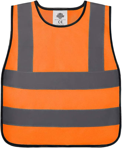 Chaleco seguridad niños alta visibilidad con tiras reflectantes