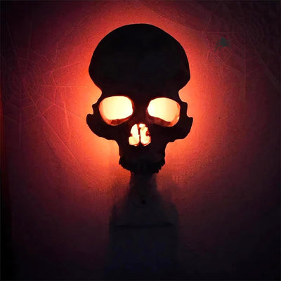 Luz de calavera nocturna Halloween decoración hogar