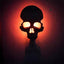 Luz de calavera nocturna Halloween decoración hogar