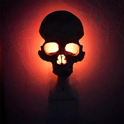 Luz de calavera nocturna Halloween decoración hogar