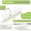 Set 185 estacas acero inox para aves al aire libre