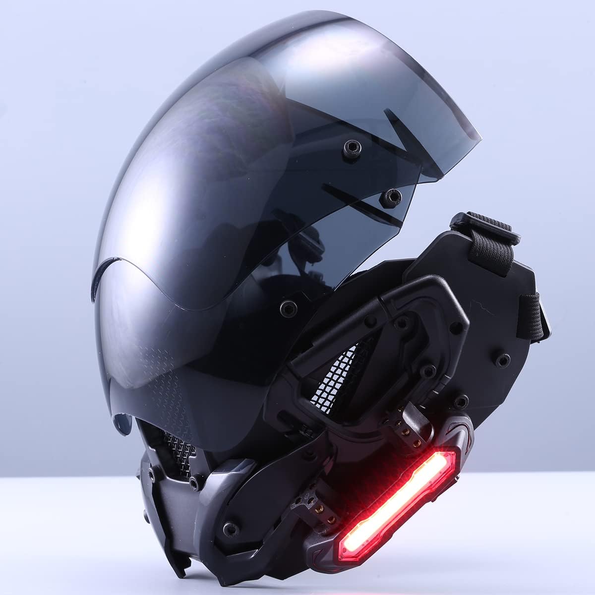 Casco Punk Futurista Máscara Cosplay Halloween Adulto