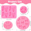 Moldes de silicona para fondant y chocolate con lazo para cake pop y decoración