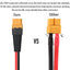 Cable XT60 anillo O 12 AWG estañado para batería RC y solar