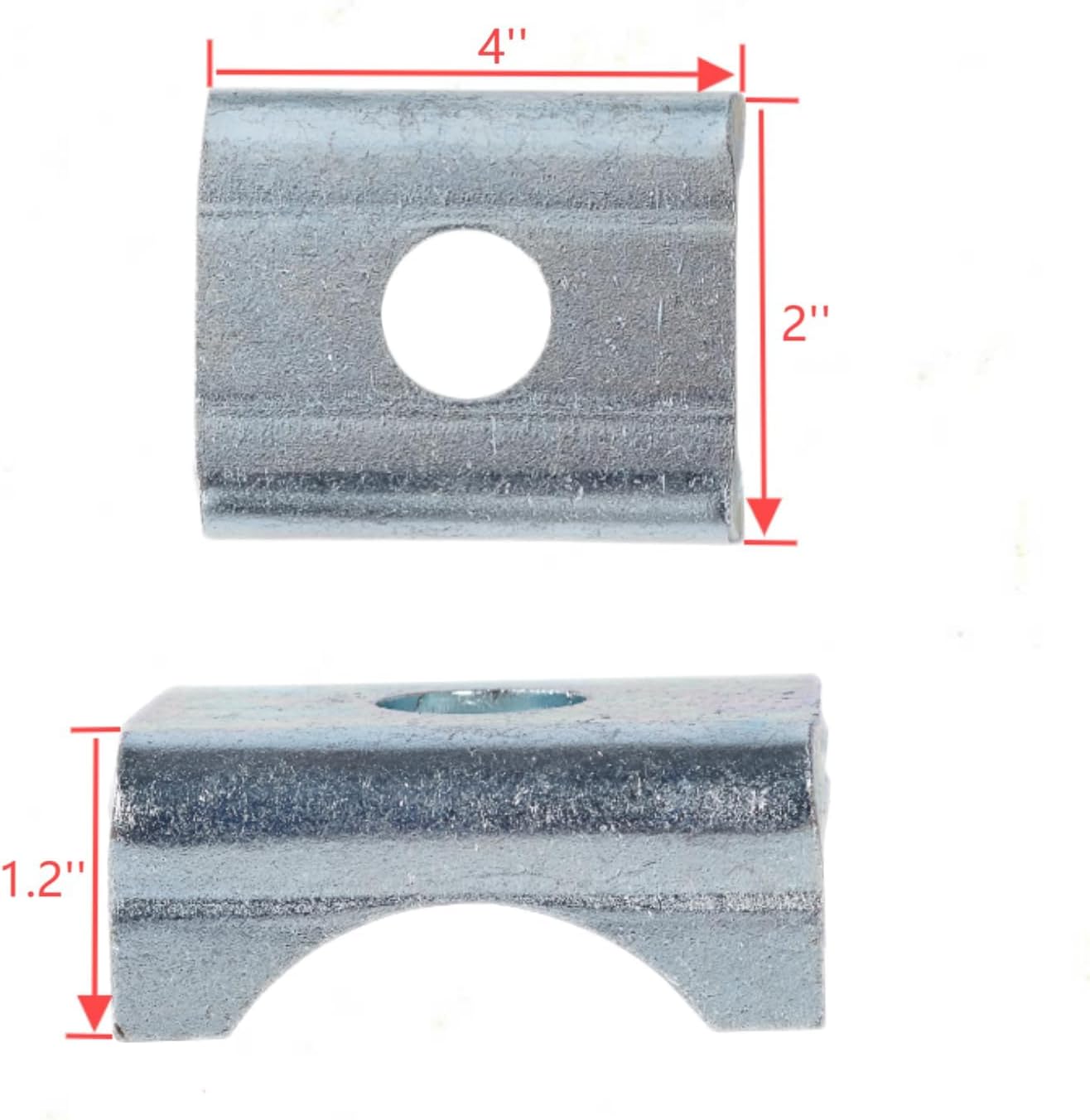 4 Pzas Asientos Percha Resorte Eje Remolque 2-3/8"