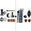 Set 7 pcs tamper espresso con molino café ajustable