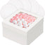 Caja pastel 12x12x8 con ventana y 4 tablas redondas