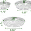15 Platillos Transparentes 6-10" para Macetas