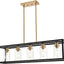 Candelabros negros 5 luces lámpara comedor isla cocina