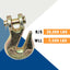 Ganchos horquilla forjados 3/8" 30000lb resistentes pack 2