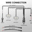 2 Cables Luz LED Interruptor Manillar 7/8" ON-OFF-ON 12V