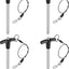 4 Pzas Pasadores Bloqueo T Acero Inox 8x80mm