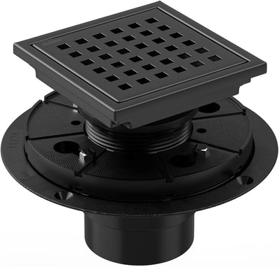 Desagüe ducha cuadrado 4pulg acero inox 304 con rejilla