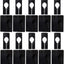 Kit 100 divisores rectangulares para ropa negro