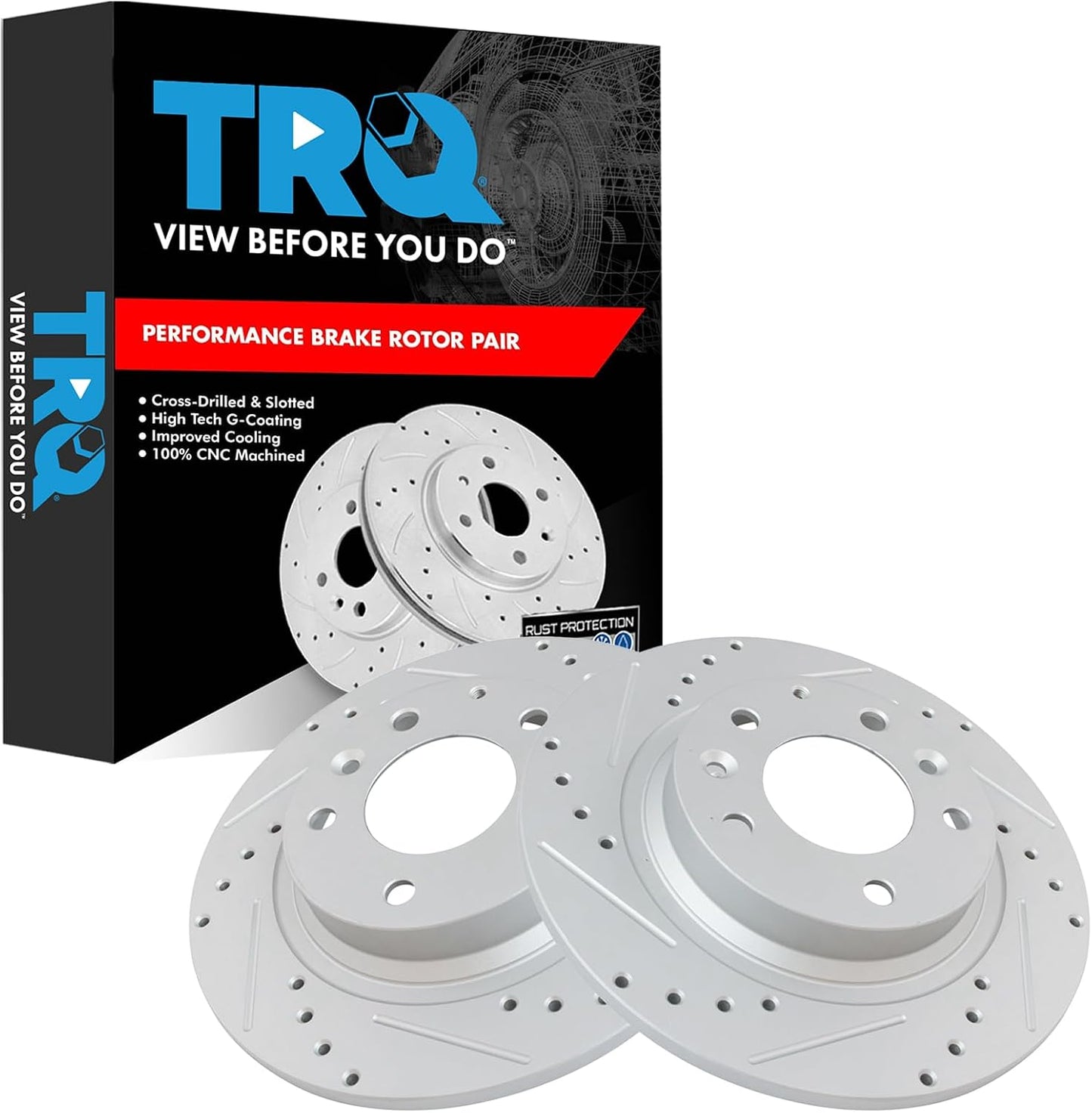 Rotores freno traseros ranurados Mazda 6 Ford Fusion 03-14