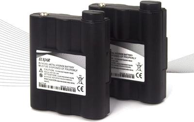2 Baterías Ni-MH 6V 900mAh para Radio Midland GXT