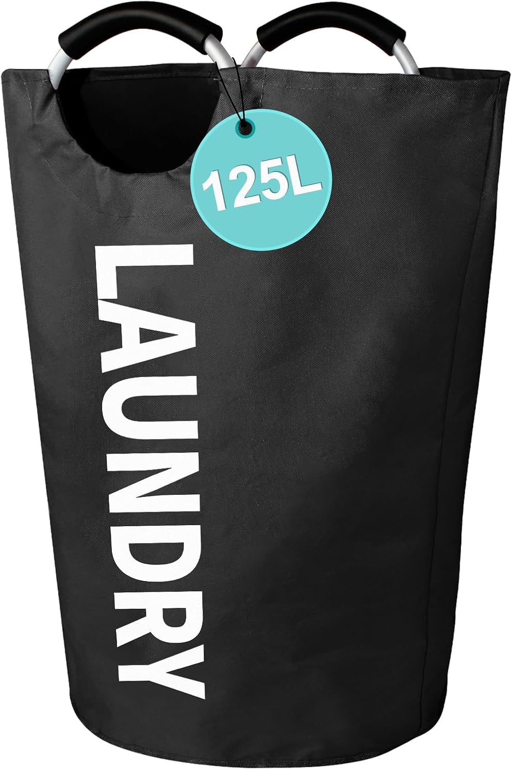 Cesta lavandería plegable 125L tela color negro