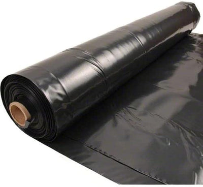 Lámina plástico negro 4mil 50x3pies resistente jardinería