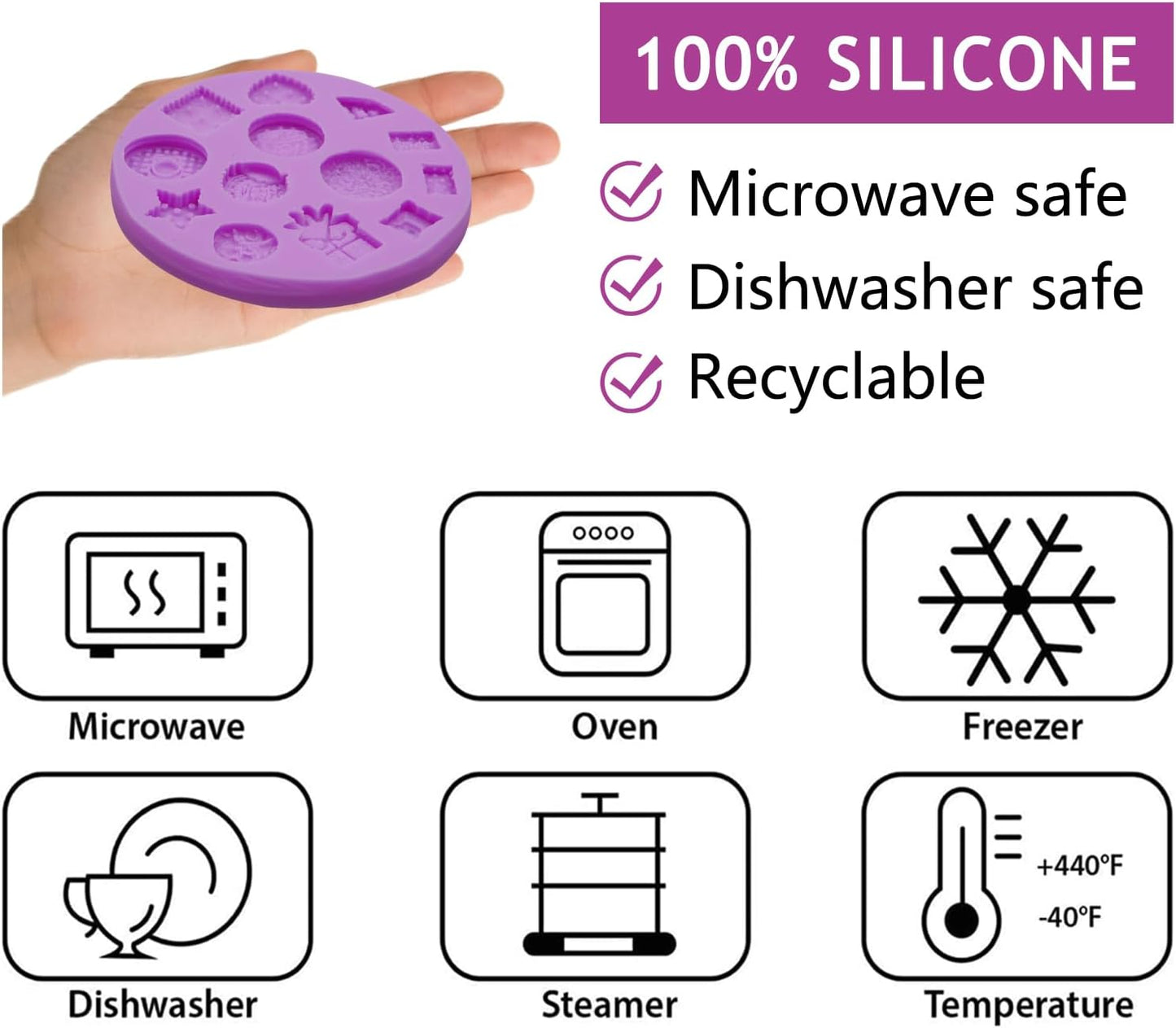 Moldes silicona galletas fondant 2 pzas
