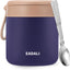 Tarro comida niños 15.2oz acero inox 316 aislado con cuchara