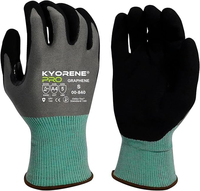 Guantes trabajo resistente cortes ANSI A4 tactil talla S