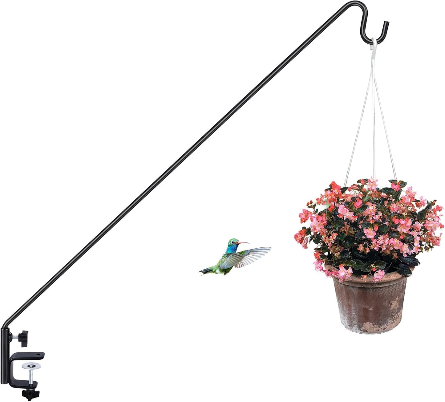 Gancho cubierta 3" para colgar comederos pájaros plantas