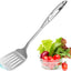 Espátula acero inox ranurada mango hueco ergonómico
