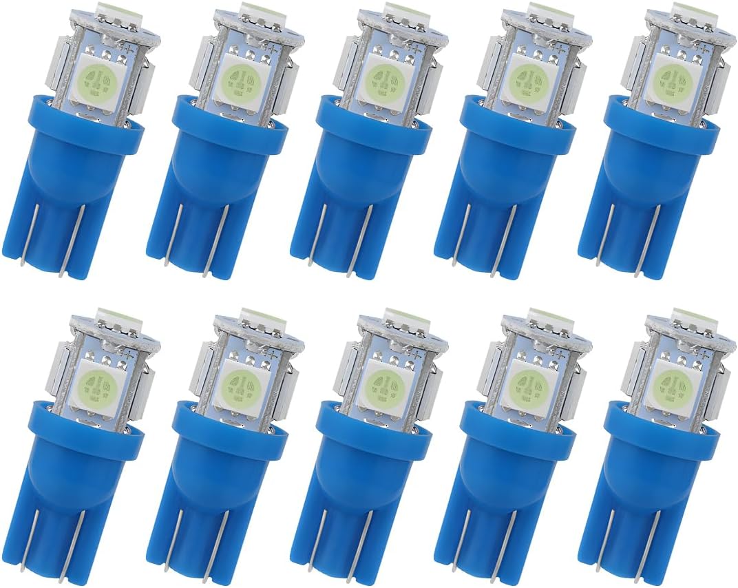 10 Bombillas LED T10 12V 6000K Universal Puerta Mapa