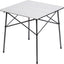Mesa cuadrada plegable aluminio 4 personas color plateado